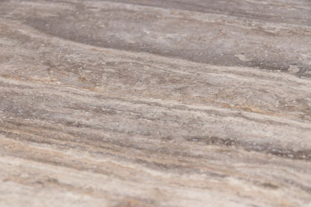 Bicester Round Dining Table with Grey Travertine Top - Image 5