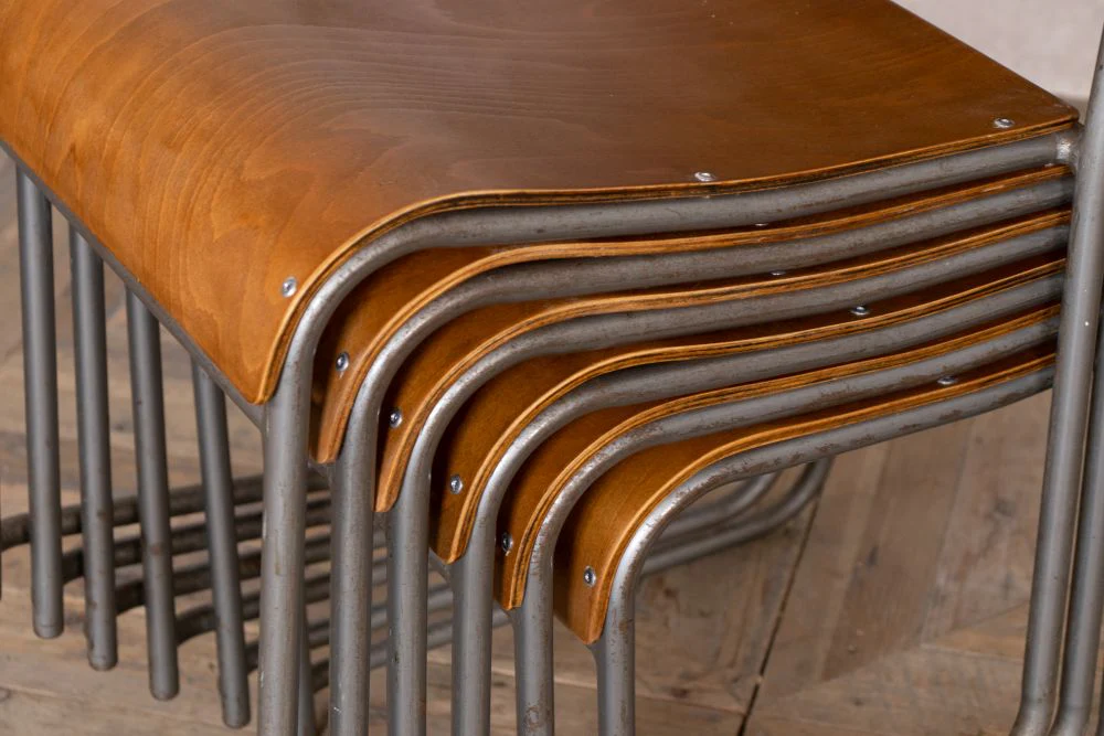 Biddulph Stacking Chair with Plywood Seat/Back - Image 5