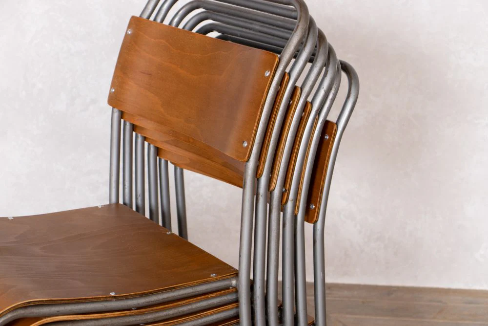 Biddulph Stacking Chair with Plywood Seat/Back - Image 7