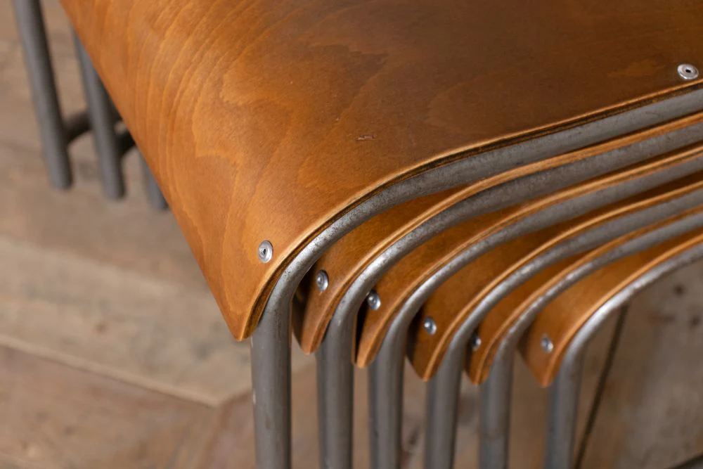 Biddulph Stacking Chair with Plywood Seat/Back - Image 8