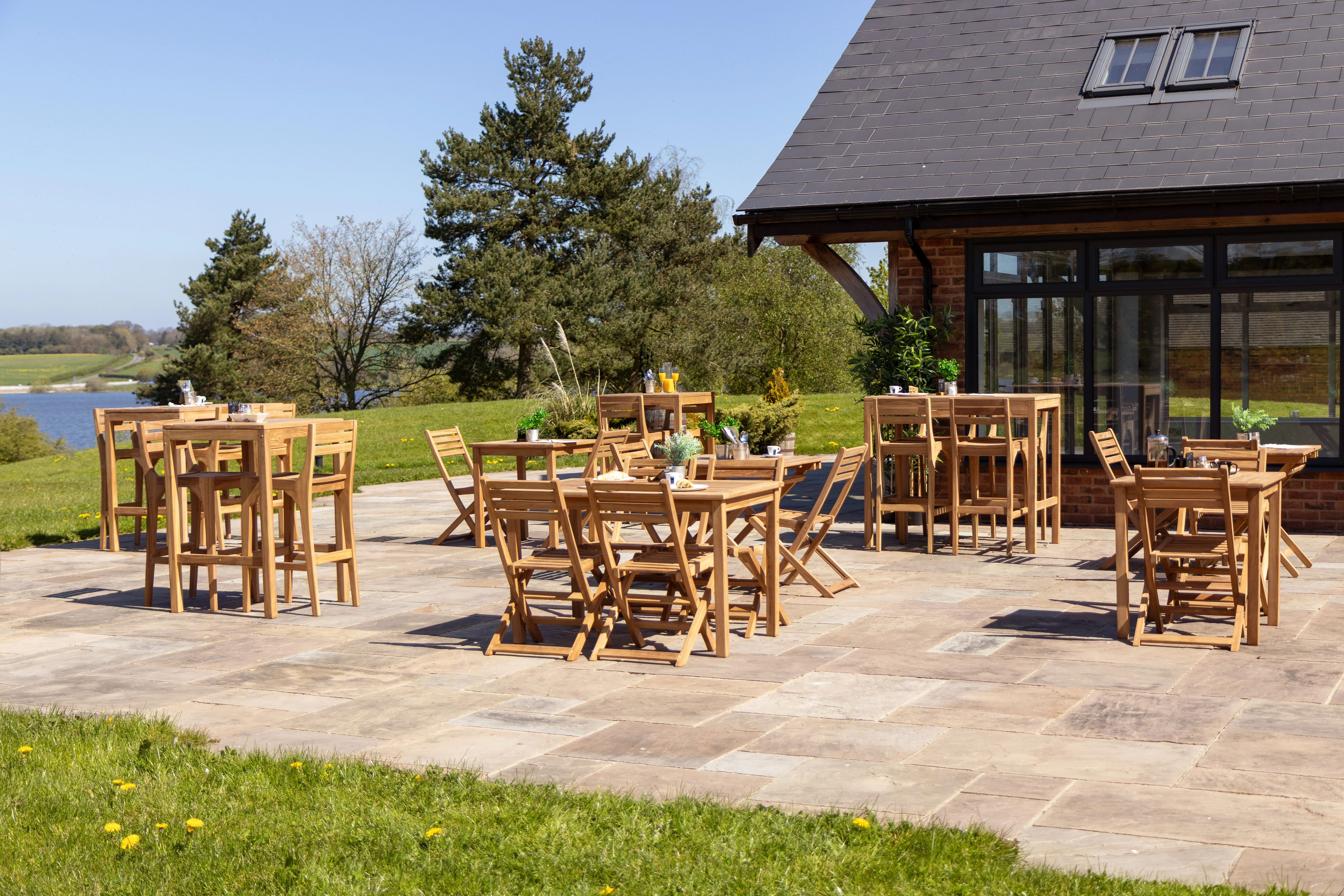 Teak Outdoor Bar Table - Image 30