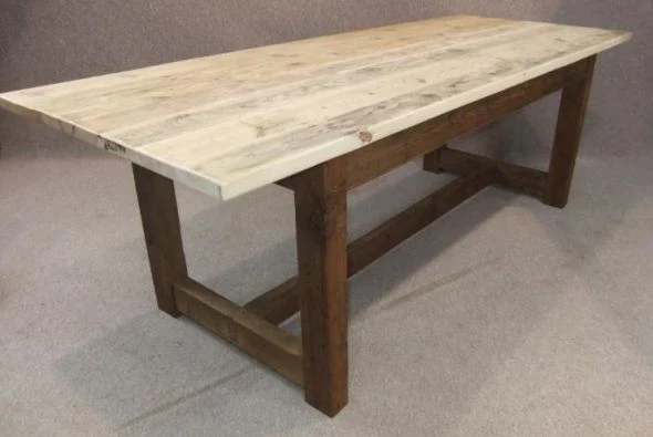 Woodstock Bespoke Bleached Top Table - Image 14