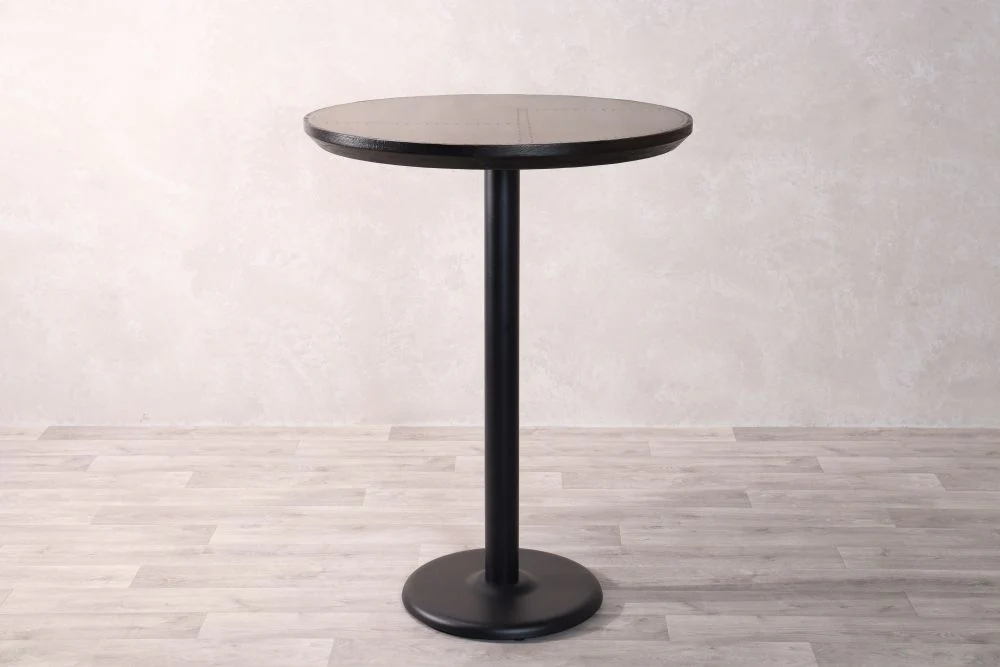 Brass Top with Black Edging Cafe Bar Table Range - Image 5