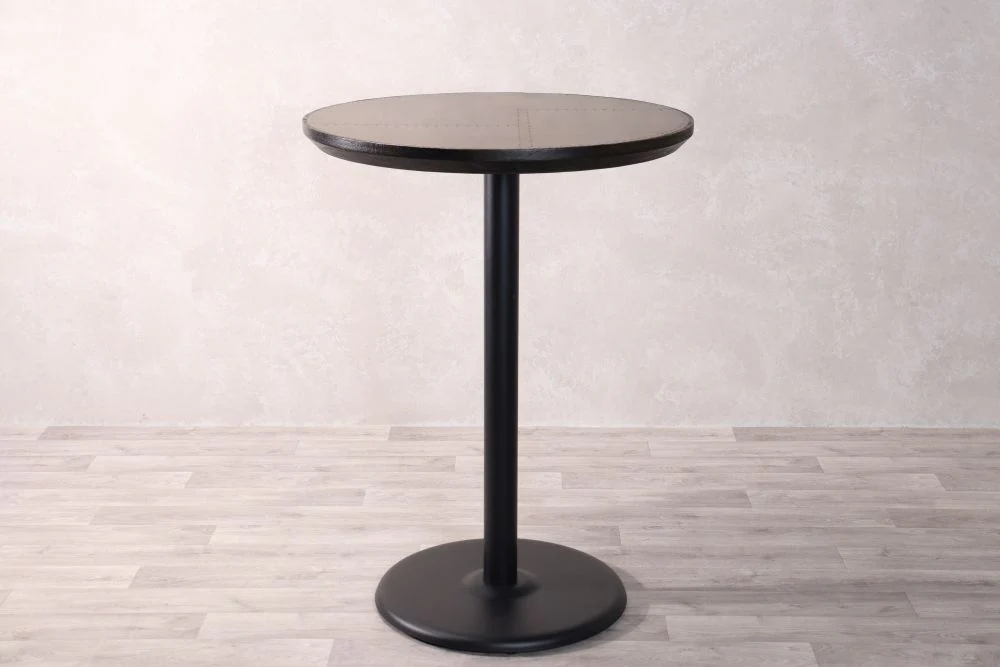 Brass Top with Black Edging Cafe Bar Table Range - Image 8