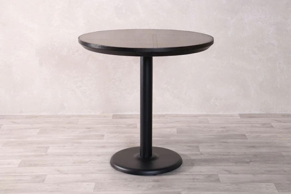 Brass Top with Black Edging Cafe Table Range - Image 8