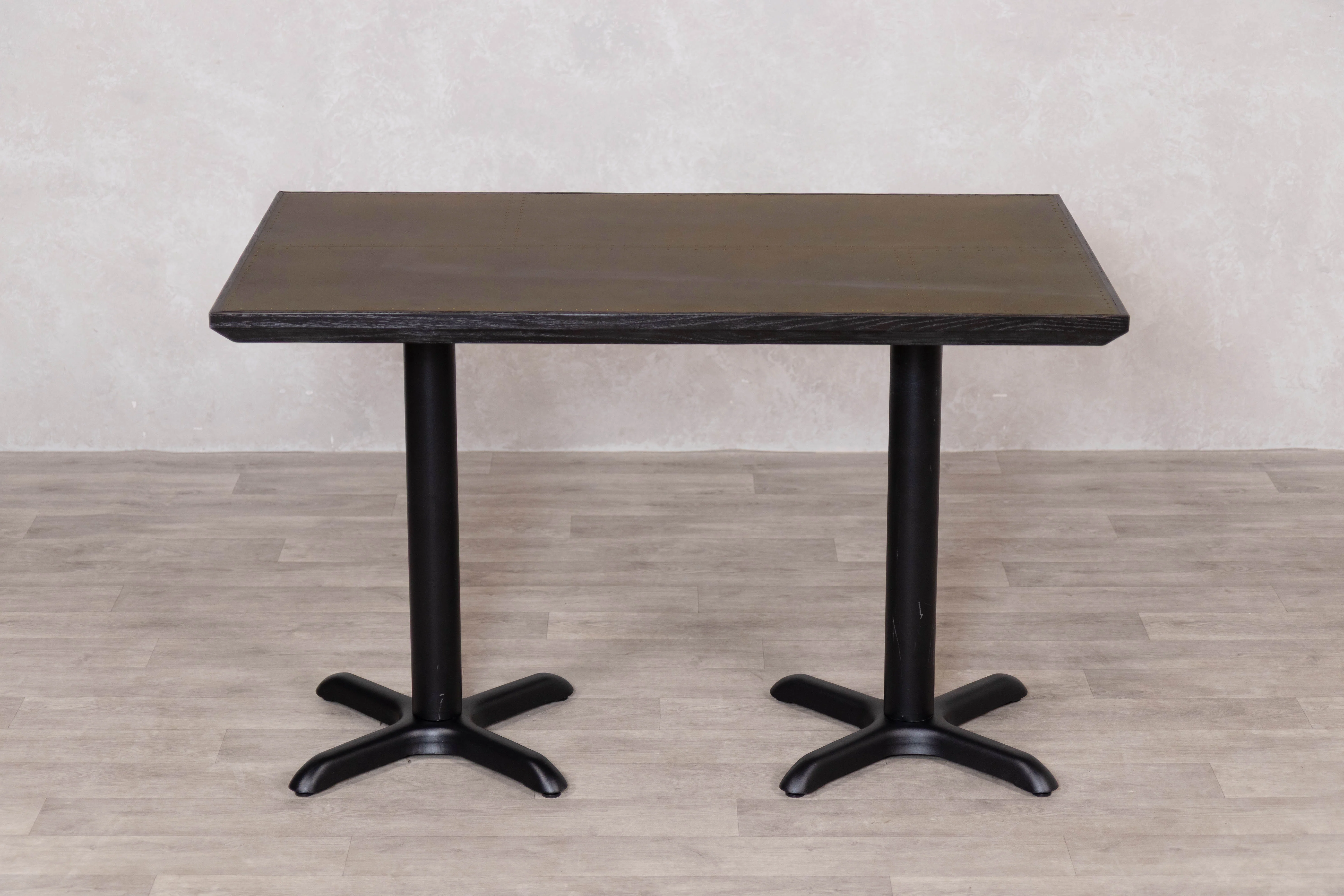 Brass Top with Black Edging Cafe Table Range - Image 9