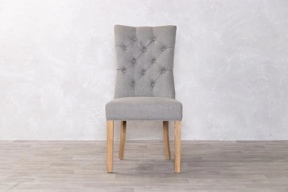 Brittany Linen Upholstered Chair - Stone - Image 4