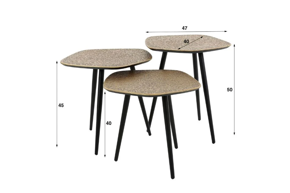 Brocton Antique Bronze Coffee Table - Set of 3 - Image 9