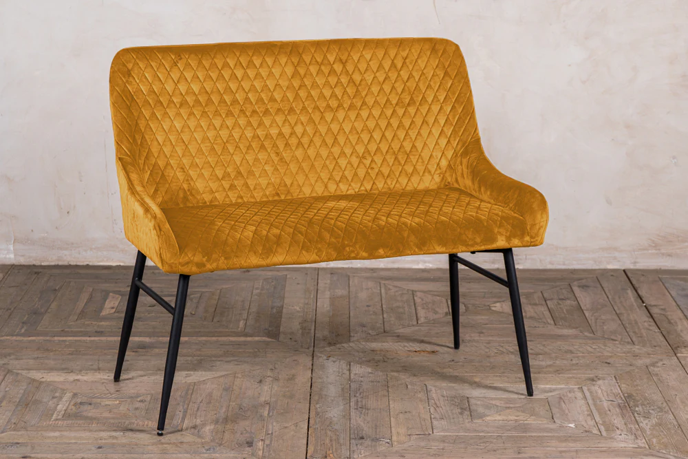 Bronte Velvet Bench Seat - Image 3