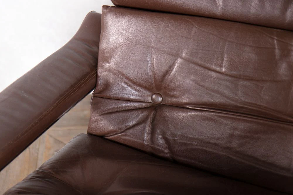 Vintage Pieff Leather Swivel Chair - Image 6