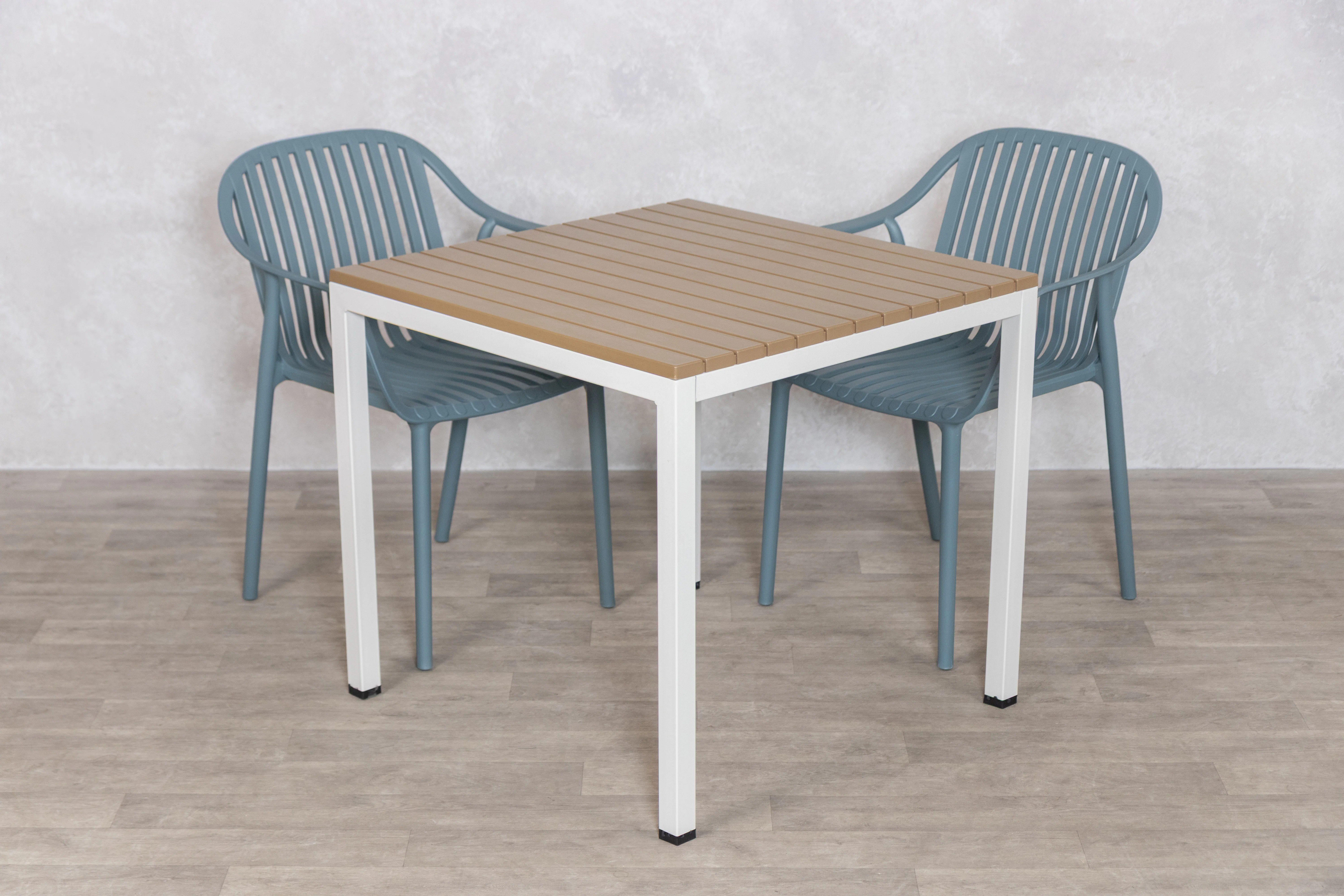 California Garden Outdoor Ochre Café Table Set with California Chairs - Image 26