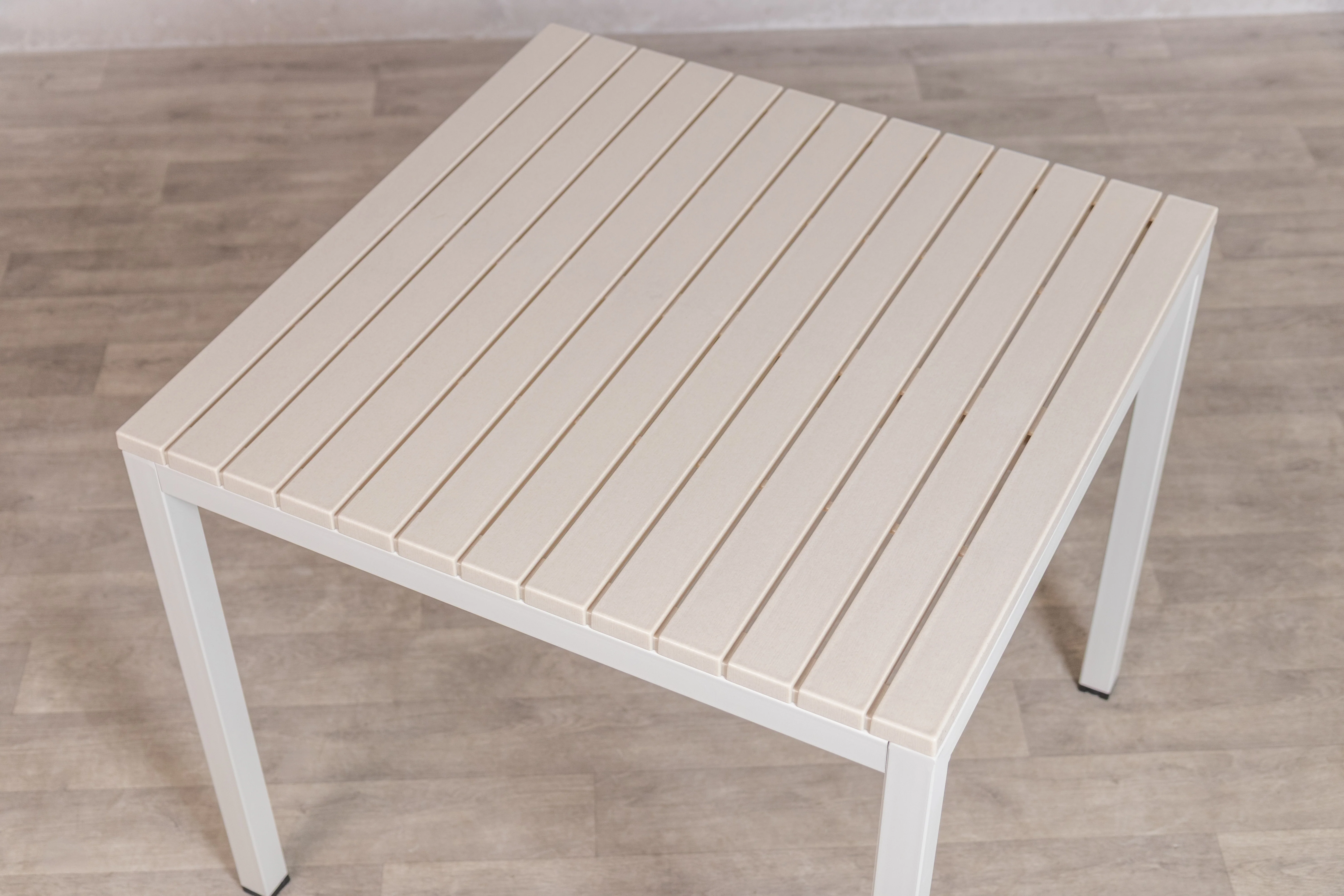 California Garden Outdoor Speckled Beige Café Table Set with California Chairs - Image 13