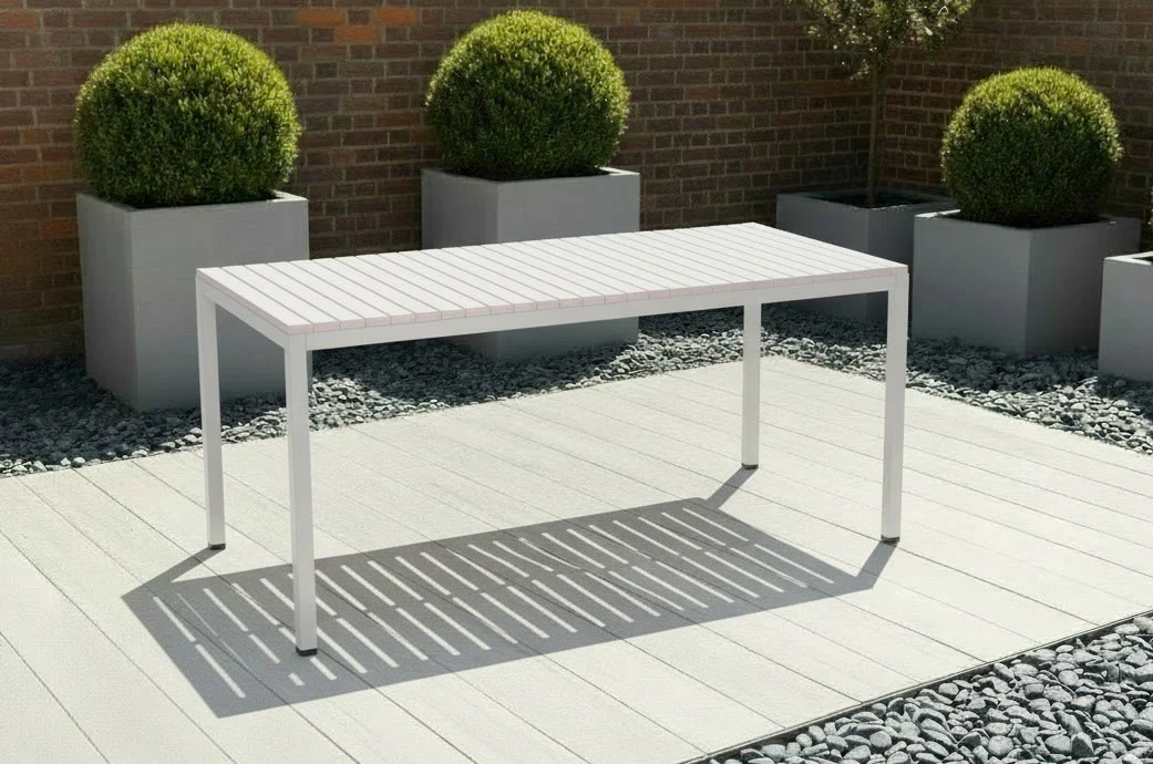 California Garden Outdoor Speckled Beige Café Table Set with California Chairs - Image 28