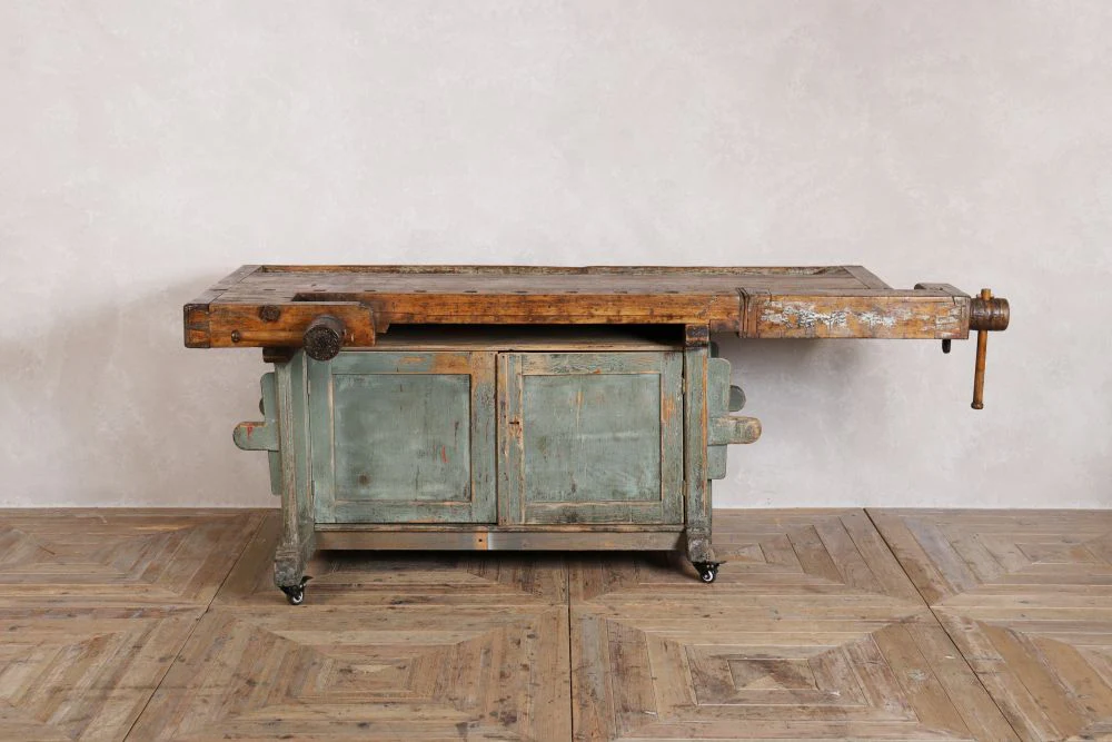 1920's Carpenter's Kitchen Island - Image 11