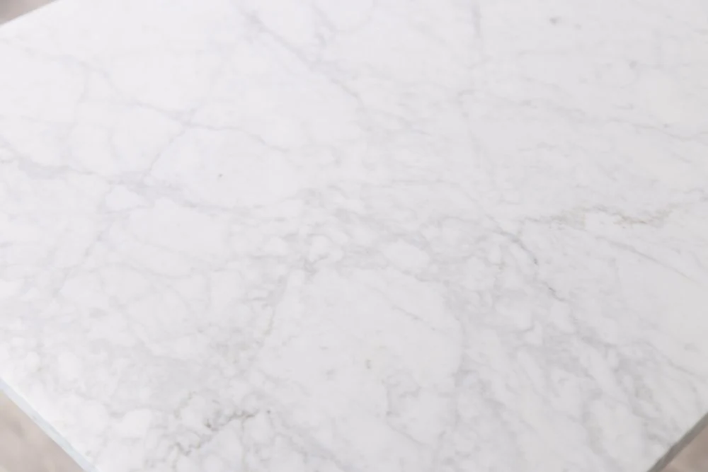 Italian Carrera Marble Round Cafe Bar Table Range - Image 8