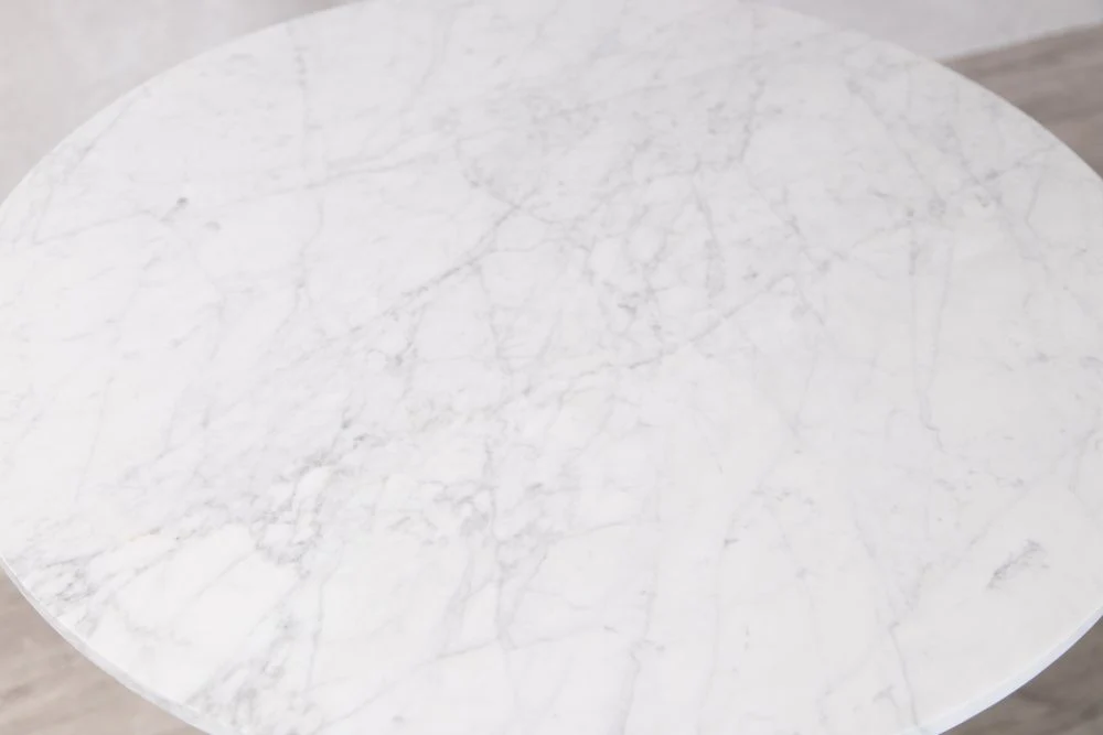 Italian Carrera Marble Round Cafe Table Range - Image 8