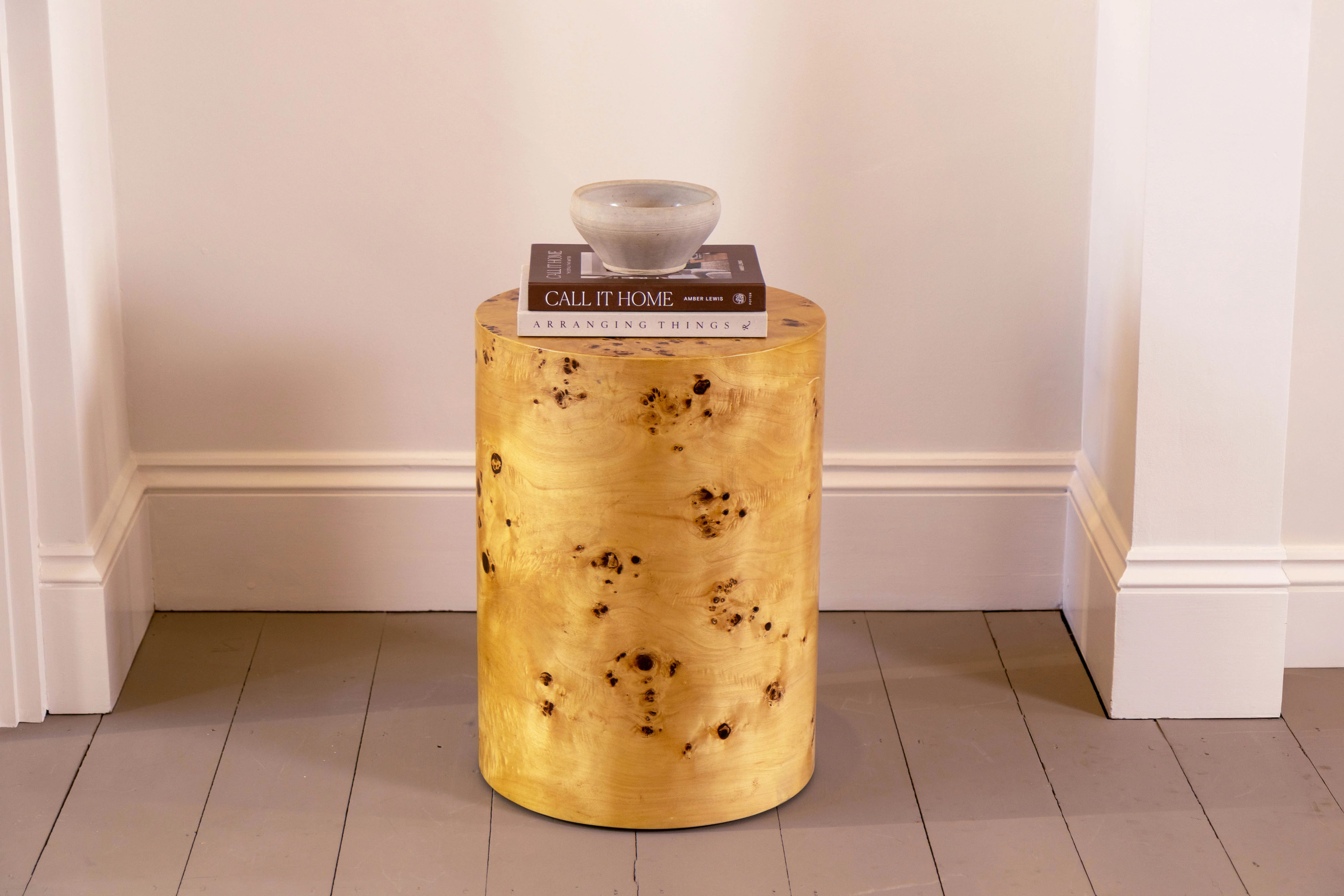 Casa Burl Wood Veneer Side Table - Image 7