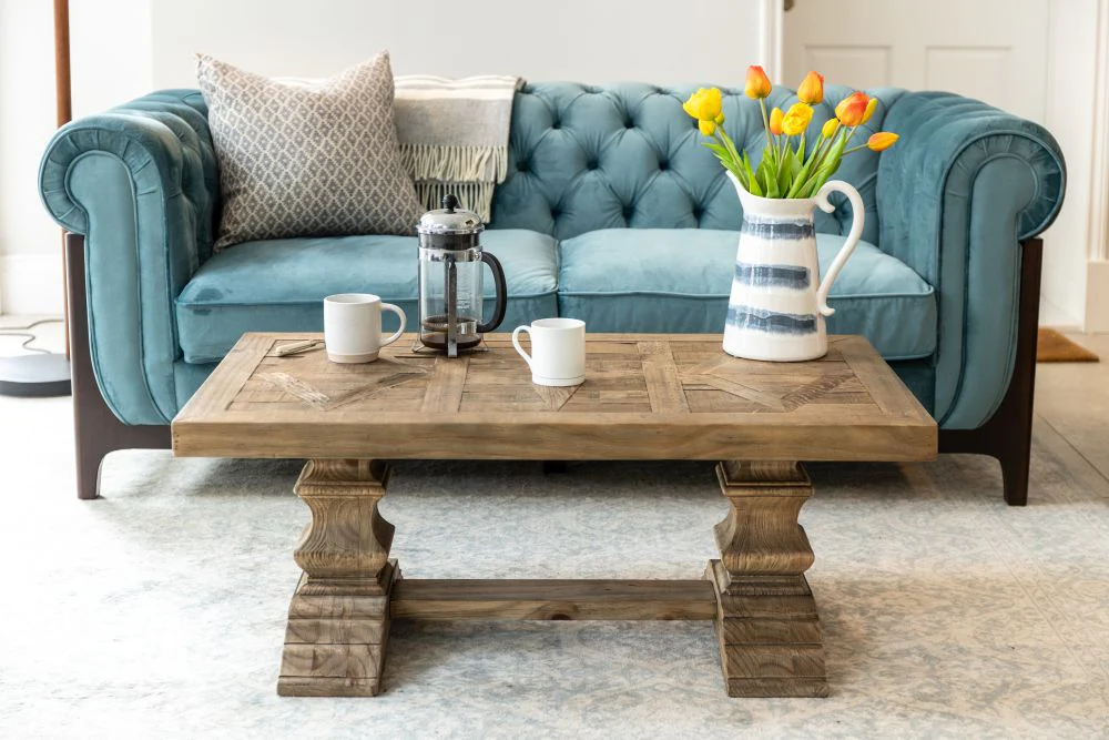 Castle Double Pedestal Coffee Table - Image 2