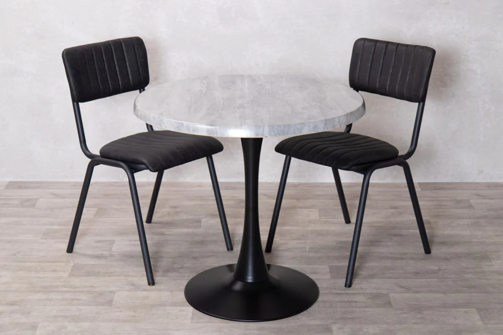 Cement Top Indoor Café Table Set - Image 12