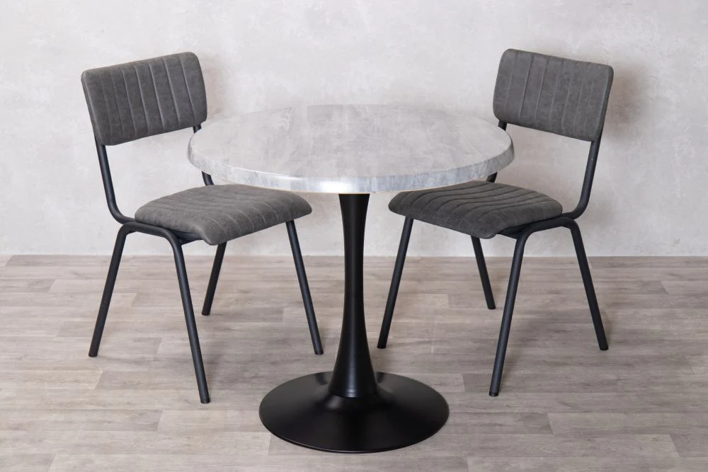 Cement Top Indoor Café Table Set - Image 14