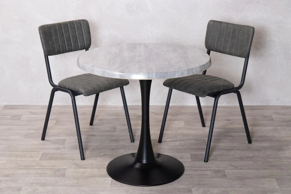 Cement Top Indoor Café Table Set - Image 15