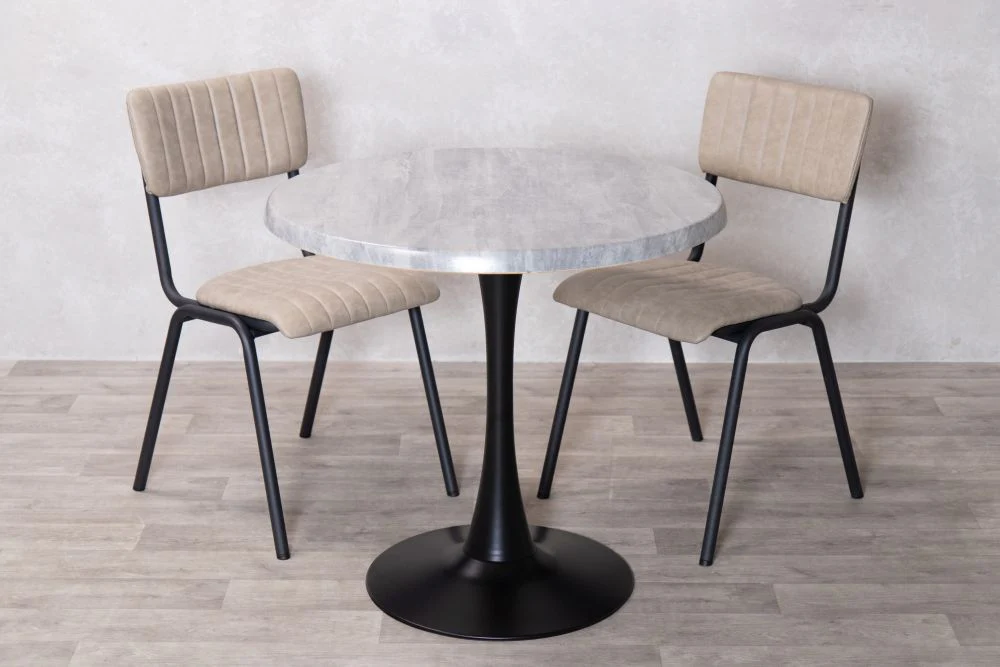 Cement Top Indoor Café Table Set - Image 16