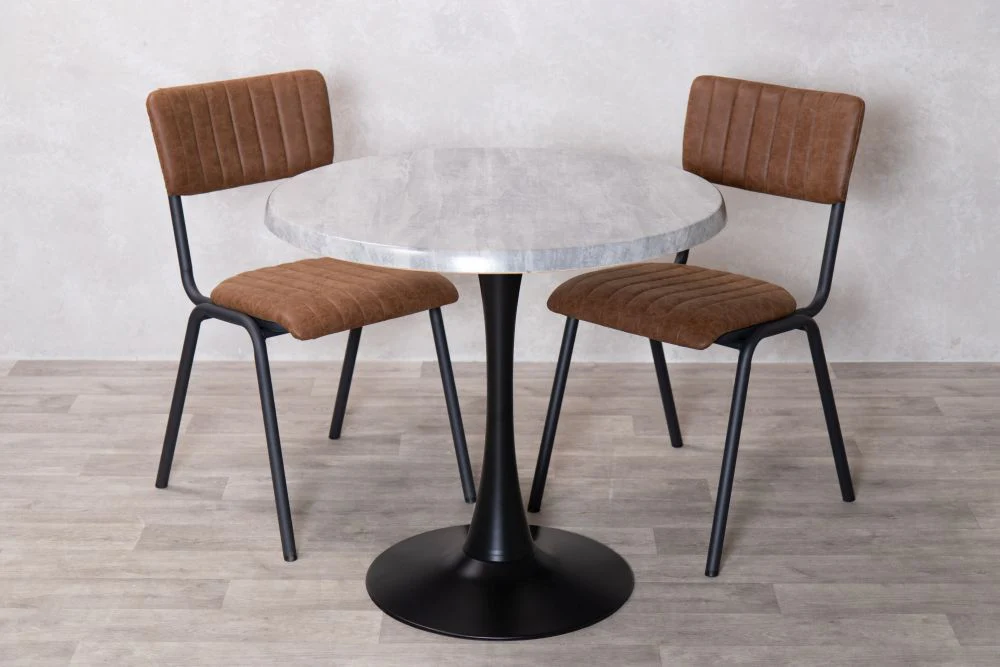 Cement Top Indoor Café Table Set - Image 17