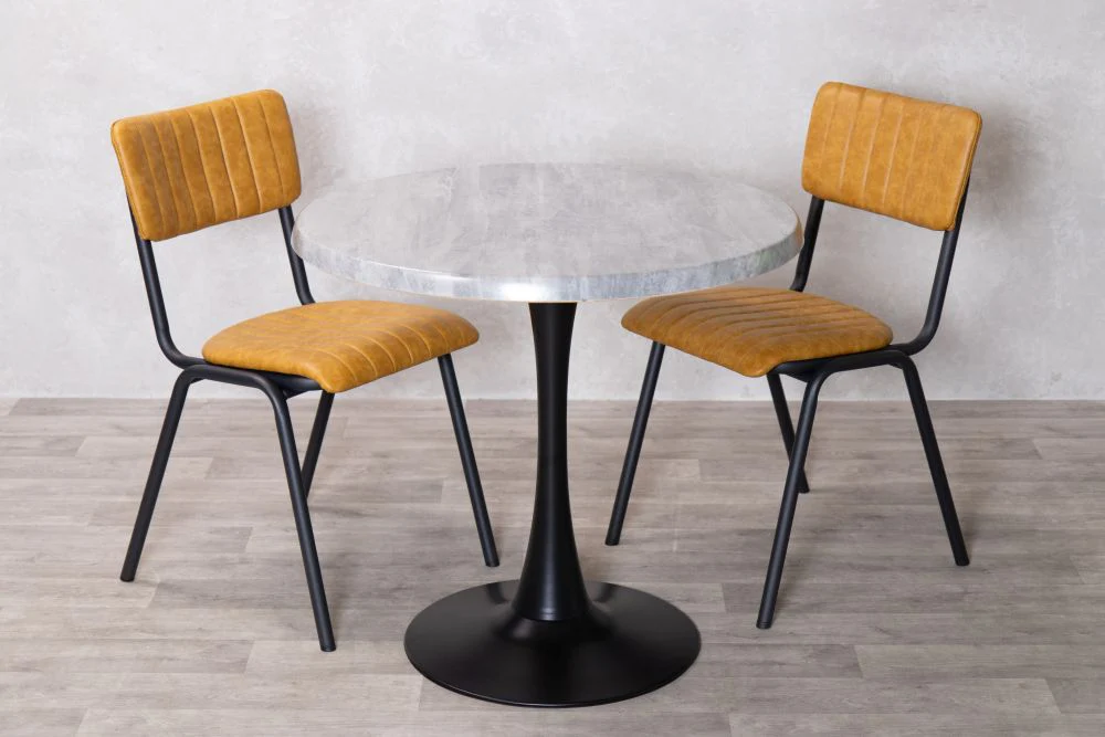 Cement Top Indoor Café Table Set - Image 18