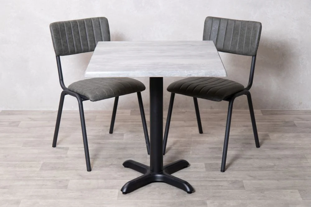 Cement Top Indoor Café Table Set - Image 26