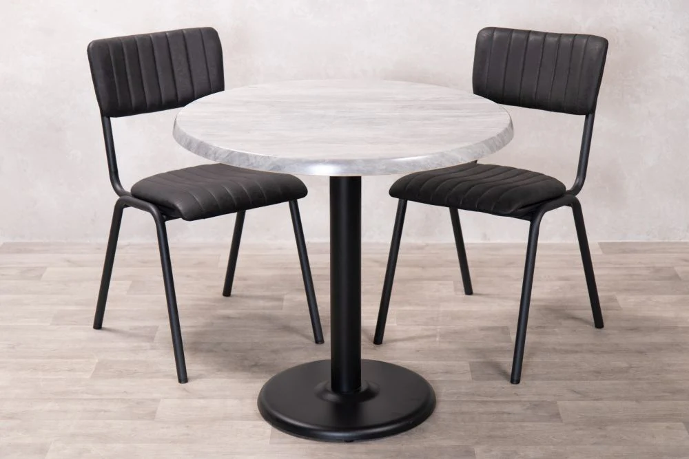 Cement Top Indoor Café Table Set - Image 3