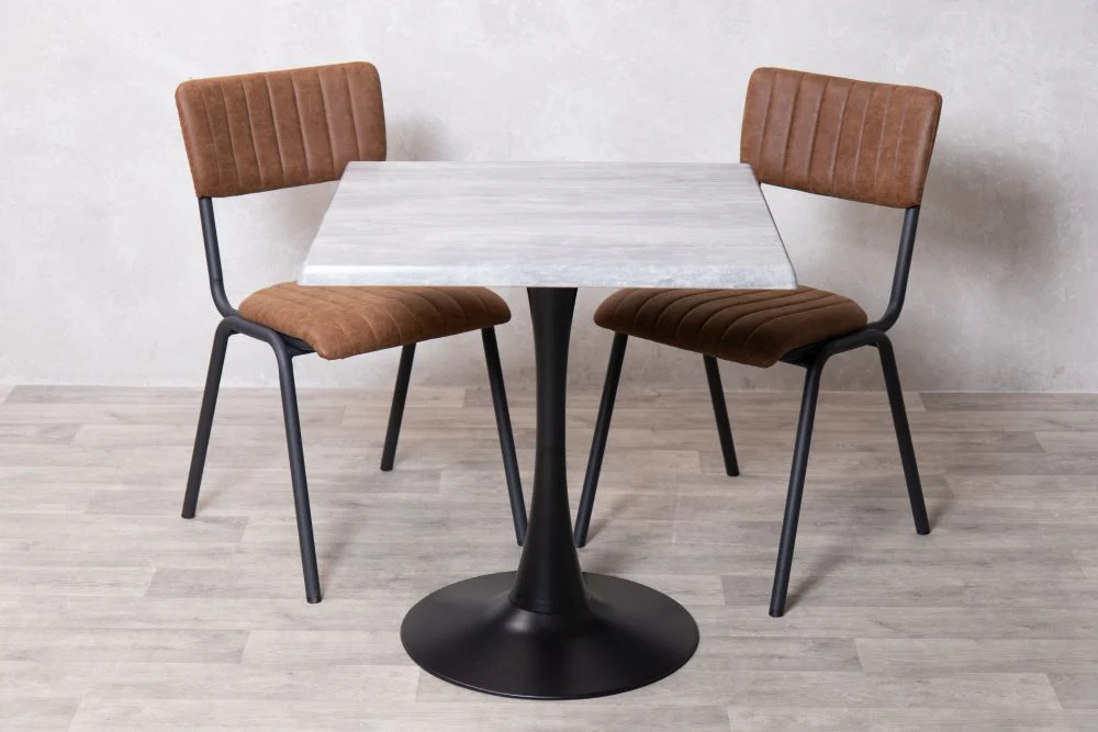 Cement Top Indoor Café Table Set - Image 35