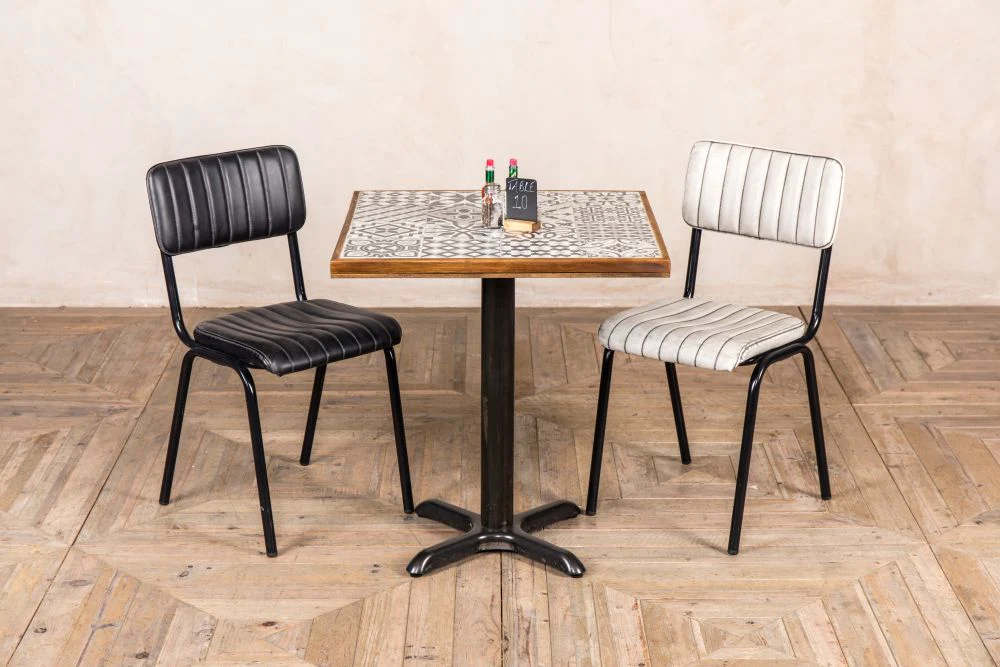 Ceramic Top Four Prong Base Restaurant Dining Table - Image 5