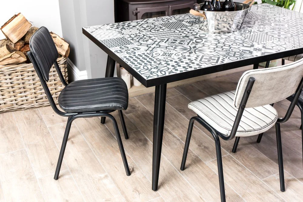 Ceramic Top Table With Metal Legs - Image 3