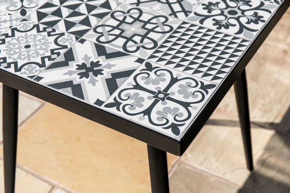 Ceramic Top Table With Metal Legs - Image 5