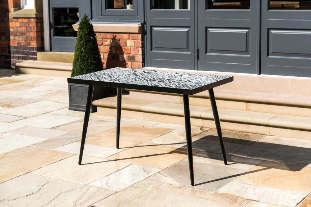 Ceramic Top Table With Metal Legs - Image 7
