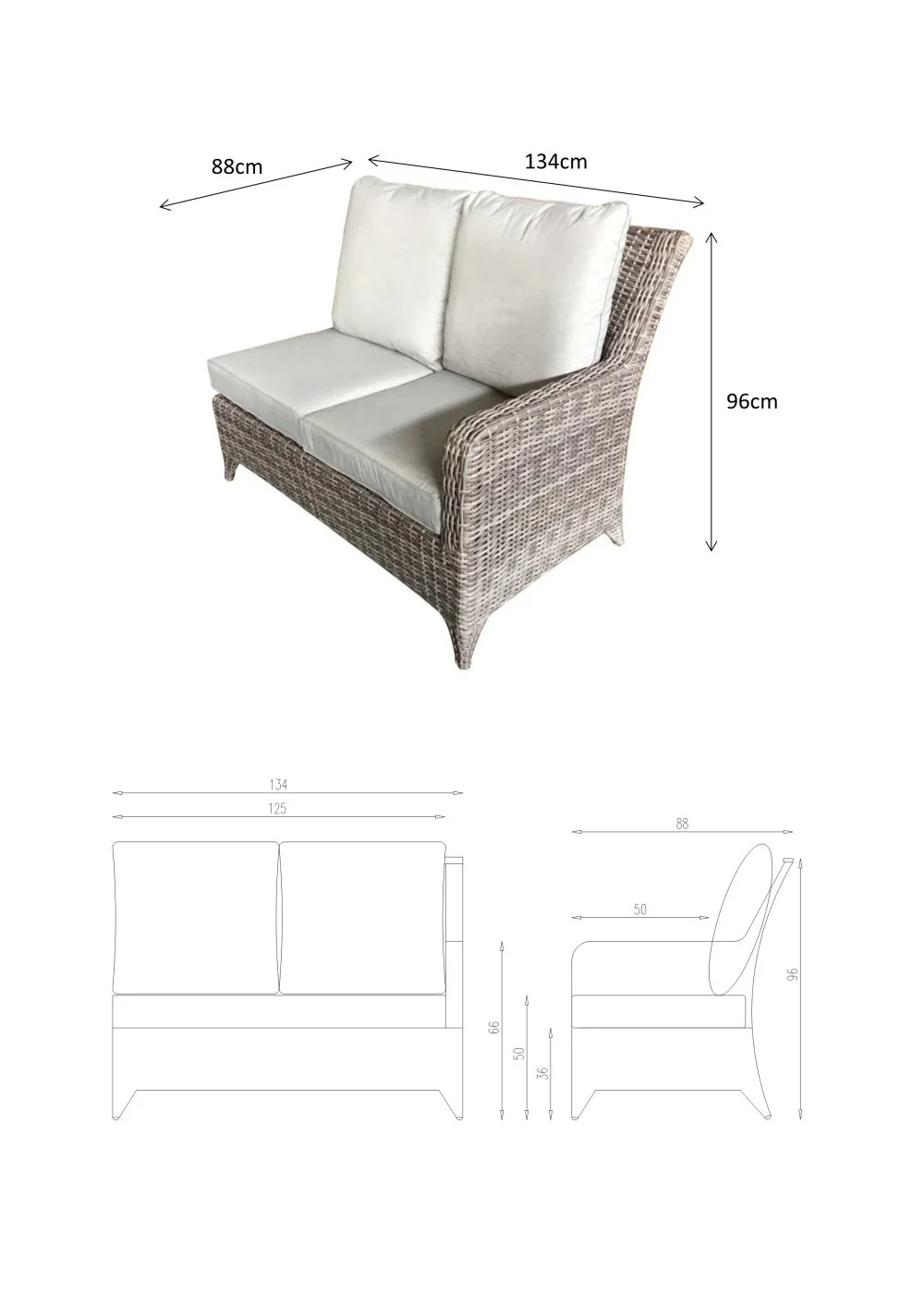 Charlecote Outdoor Corner Dining Set with Lift Table - Grey - Image 19