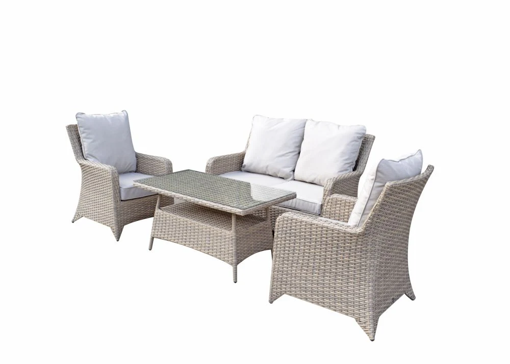 Charlecote Outdoor 4 Seater Sofa and Chair Set - Image 4