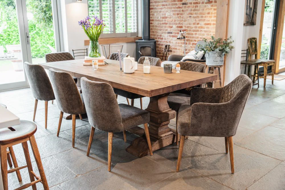 Rouen Chenille Dining Chairs - Image 5