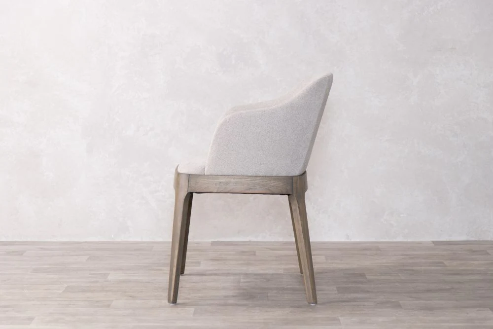 Cologne Carver Chair in Light Grey - SECONDS ITEM - Image 3