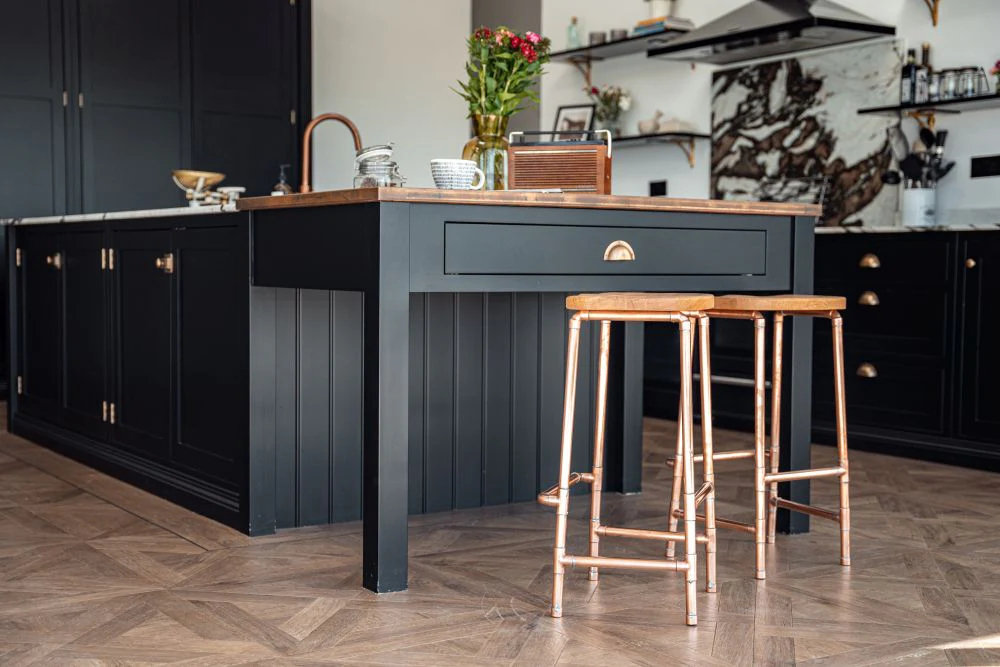 Copper Bar Stools - Handmade - Image 3