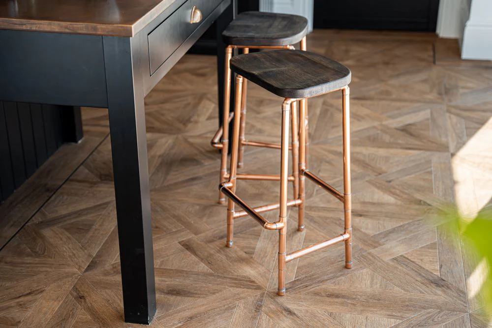 Copper Bar Stools - Handmade - Image 7