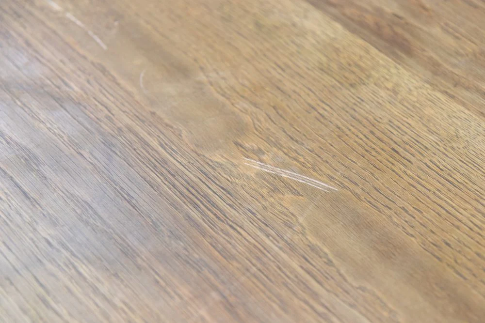 Copper Edge Table with X Frame Base Ex-Display Dining Table - SECONDS ITEM - Image 3