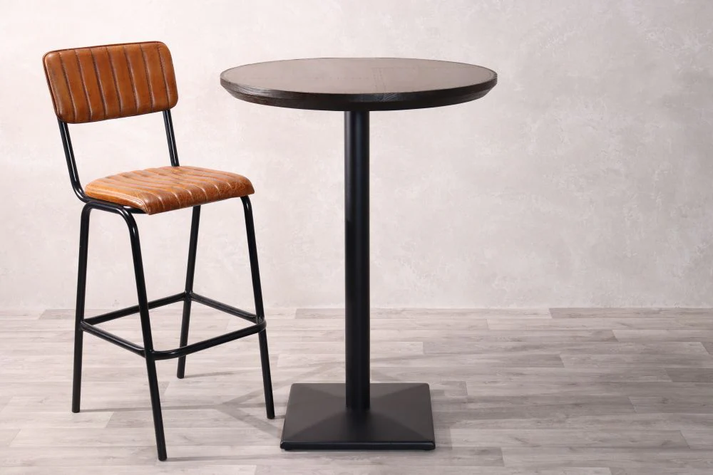 Copper Top with Black Edging Cafe Bar Table Range - Image 3