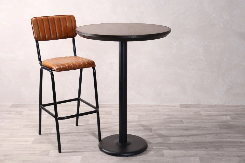 Copper Top with Black Edging Cafe Bar Table Range - Image 6