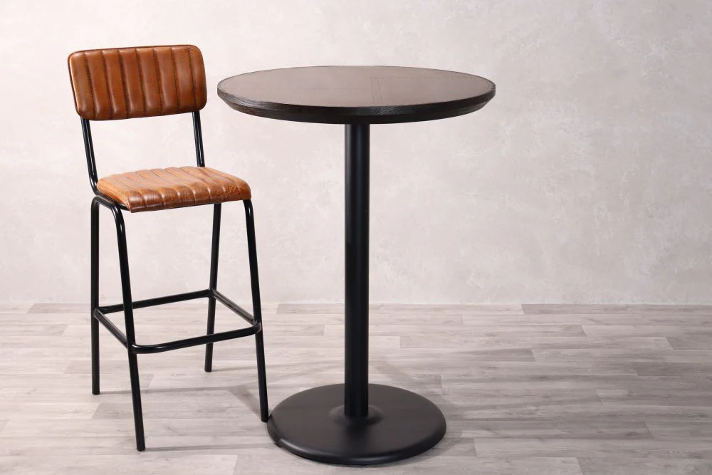 Copper Top with Black Edging Cafe Bar Table Range - Image 9