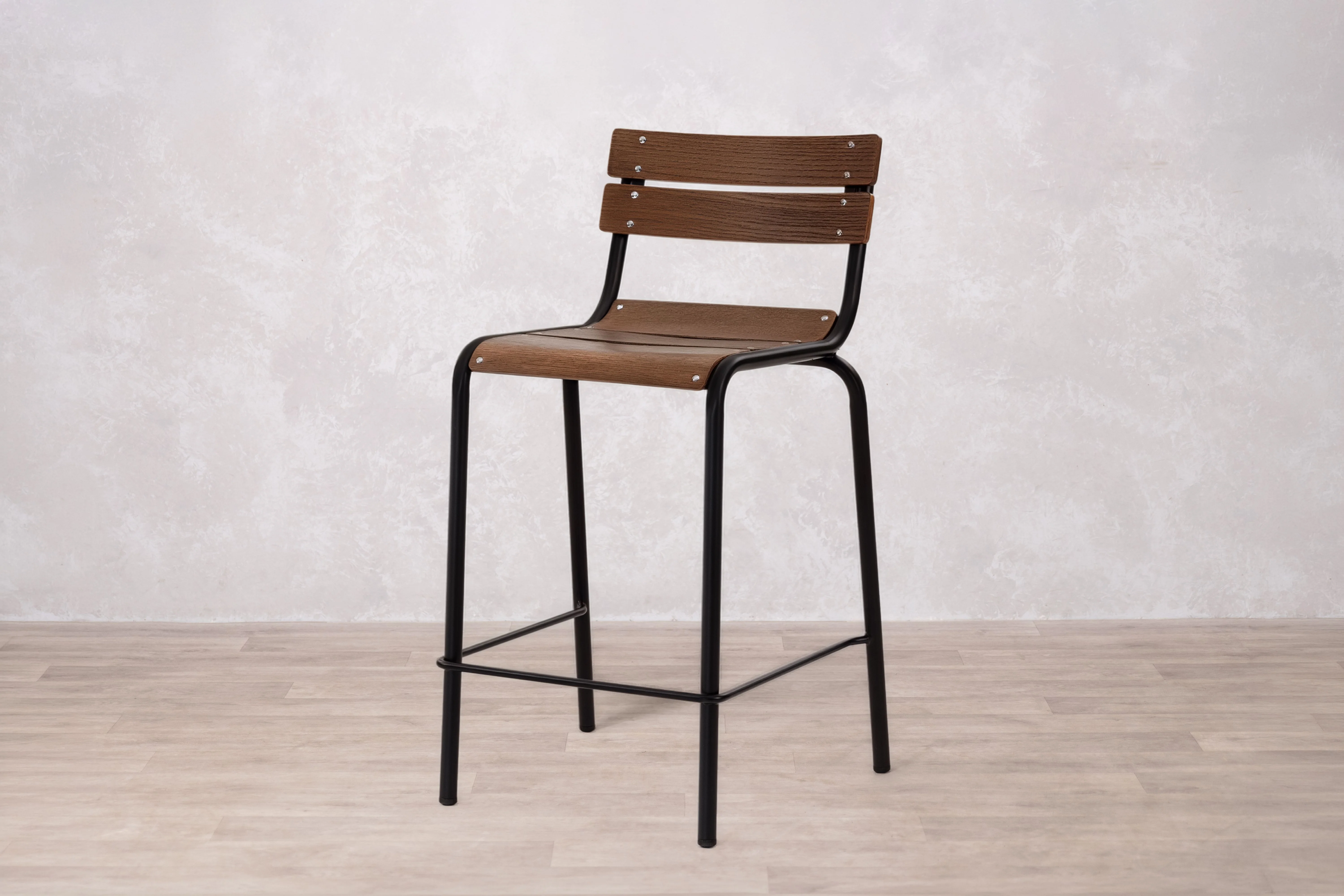 Cosmo Slatted Stacking Stool - Image 6