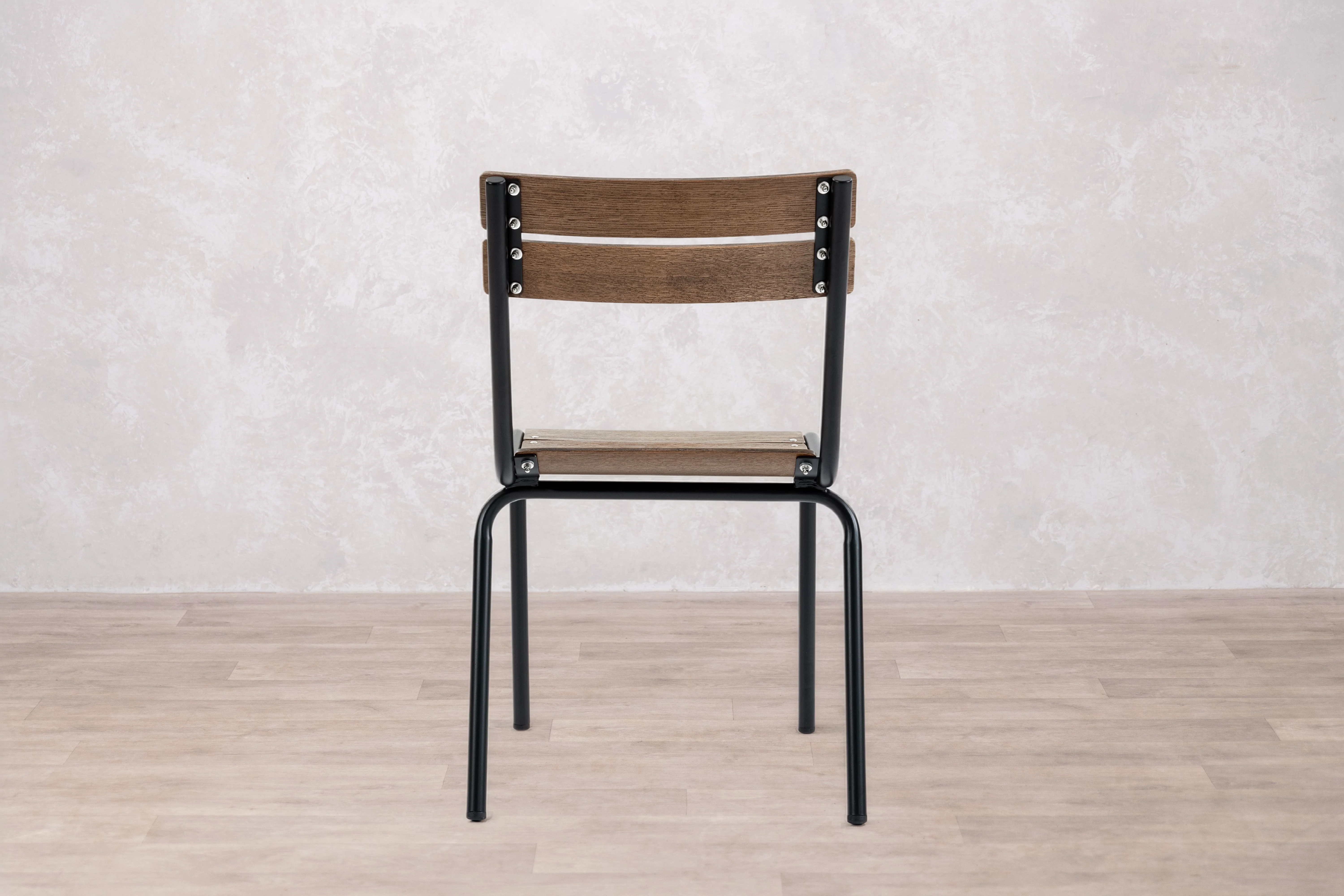 Cosmo Slatted Stacking Chair - Image 4