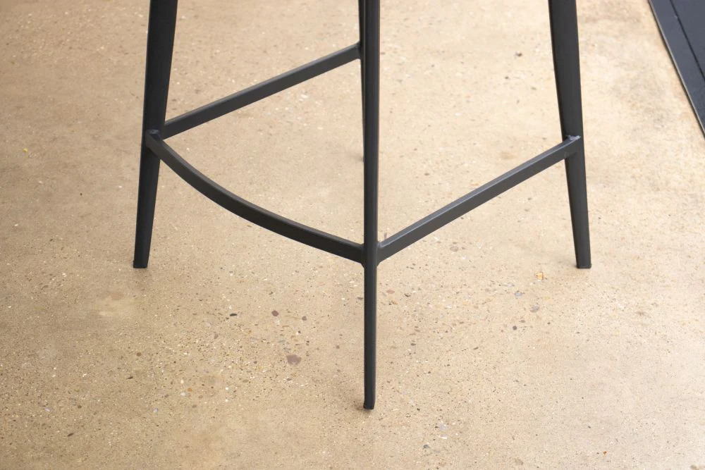 Cotswold Boucle Bar Stool in Blue - SECONDS ITEM - Image 3