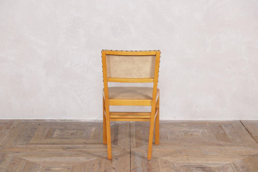 Cream Vintage Restaurant Chairs - Image 3