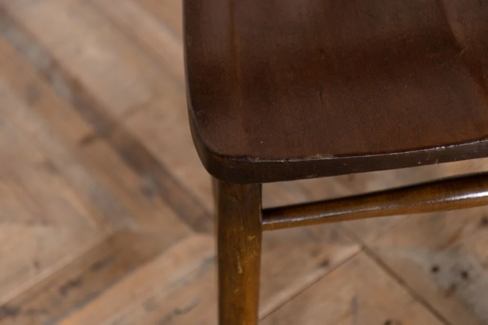 Dark Edwardian Chapel Chairs - Image 12